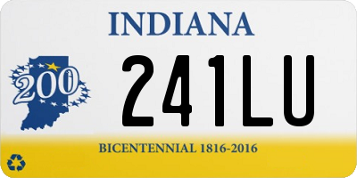 IN license plate 241LU