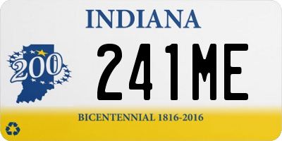 IN license plate 241ME