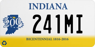 IN license plate 241MI