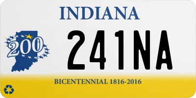 IN license plate 241NA