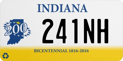 IN license plate 241NH