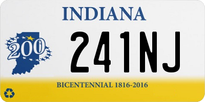 IN license plate 241NJ