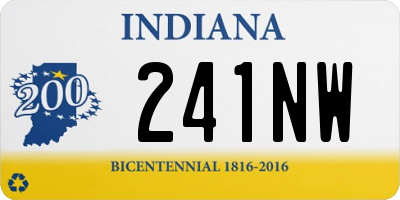 IN license plate 241NW