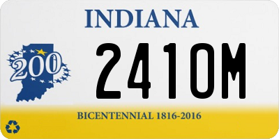 IN license plate 241OM