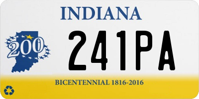 IN license plate 241PA
