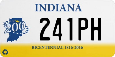 IN license plate 241PH