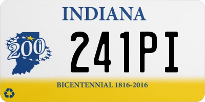 IN license plate 241PI