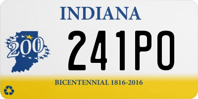 IN license plate 241PO