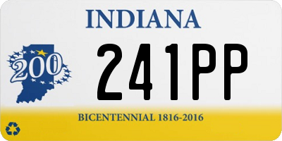 IN license plate 241PP