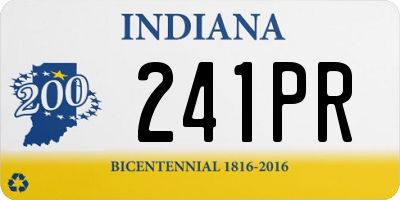 IN license plate 241PR