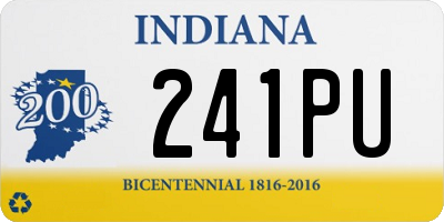 IN license plate 241PU