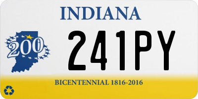 IN license plate 241PY