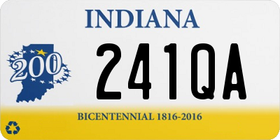 IN license plate 241QA