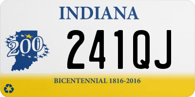 IN license plate 241QJ