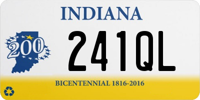 IN license plate 241QL