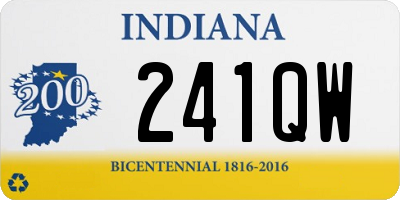 IN license plate 241QW