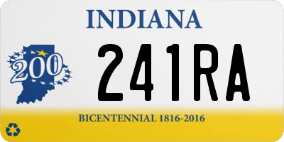 IN license plate 241RA