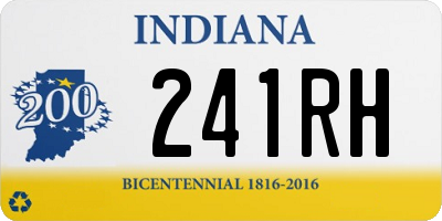 IN license plate 241RH