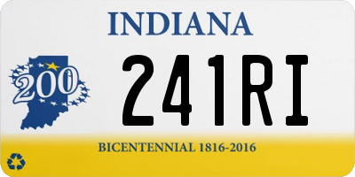 IN license plate 241RI