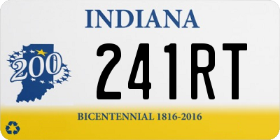 IN license plate 241RT