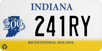 IN license plate 241RY