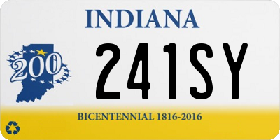 IN license plate 241SY