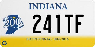 IN license plate 241TF