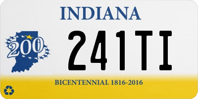 IN license plate 241TI