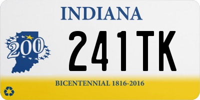 IN license plate 241TK