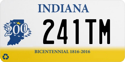 IN license plate 241TM