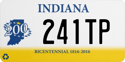 IN license plate 241TP