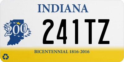 IN license plate 241TZ