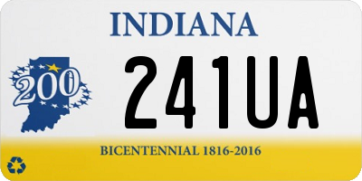 IN license plate 241UA