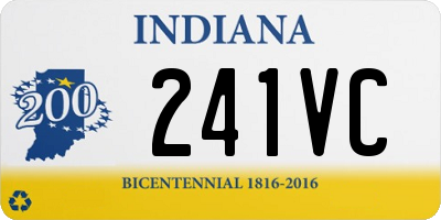 IN license plate 241VC