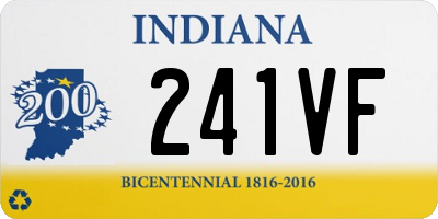 IN license plate 241VF