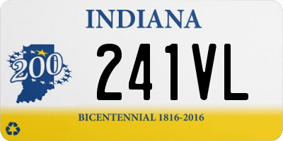 IN license plate 241VL