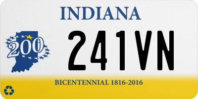 IN license plate 241VN