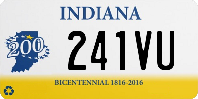 IN license plate 241VU