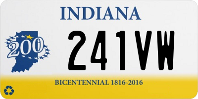 IN license plate 241VW