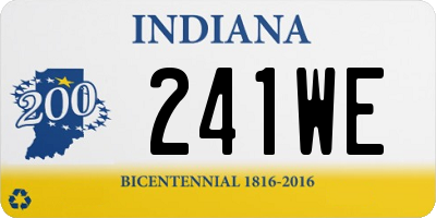 IN license plate 241WE