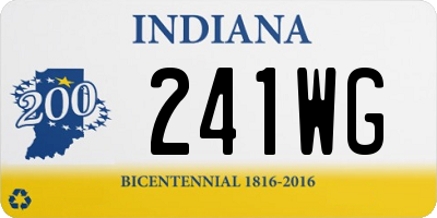 IN license plate 241WG