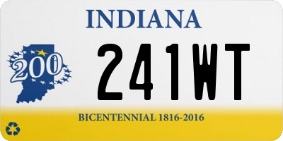 IN license plate 241WT