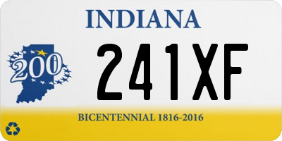 IN license plate 241XF