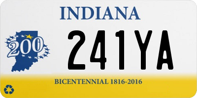 IN license plate 241YA