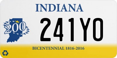 IN license plate 241YO