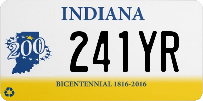 IN license plate 241YR