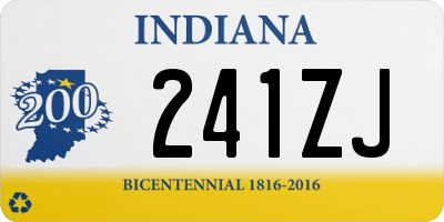 IN license plate 241ZJ