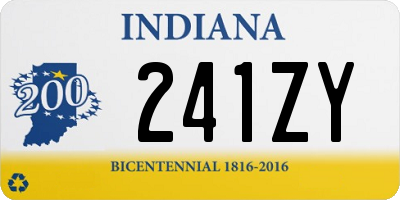 IN license plate 241ZY