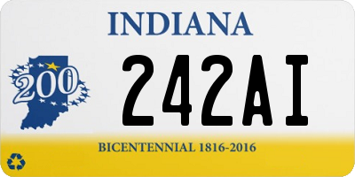 IN license plate 242AI