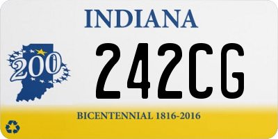 IN license plate 242CG